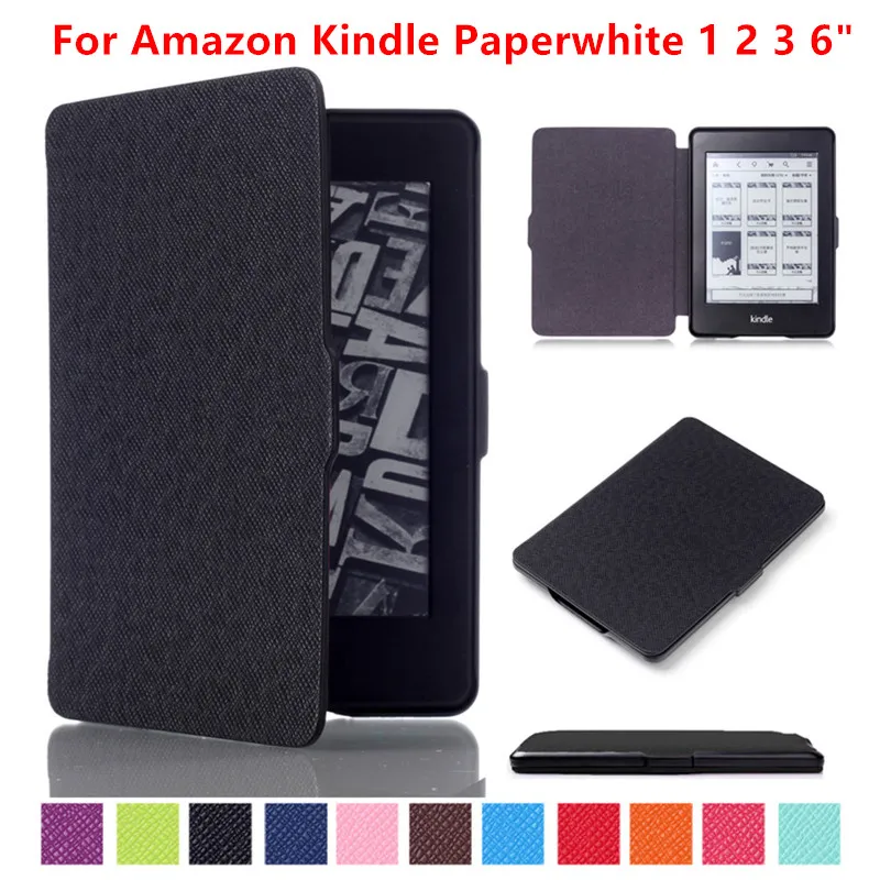 Тонкий Магнитный смарт чехол для Amazon Kindle Paperwhite 1 2 3 6 0 дюйма из искусственной кожи