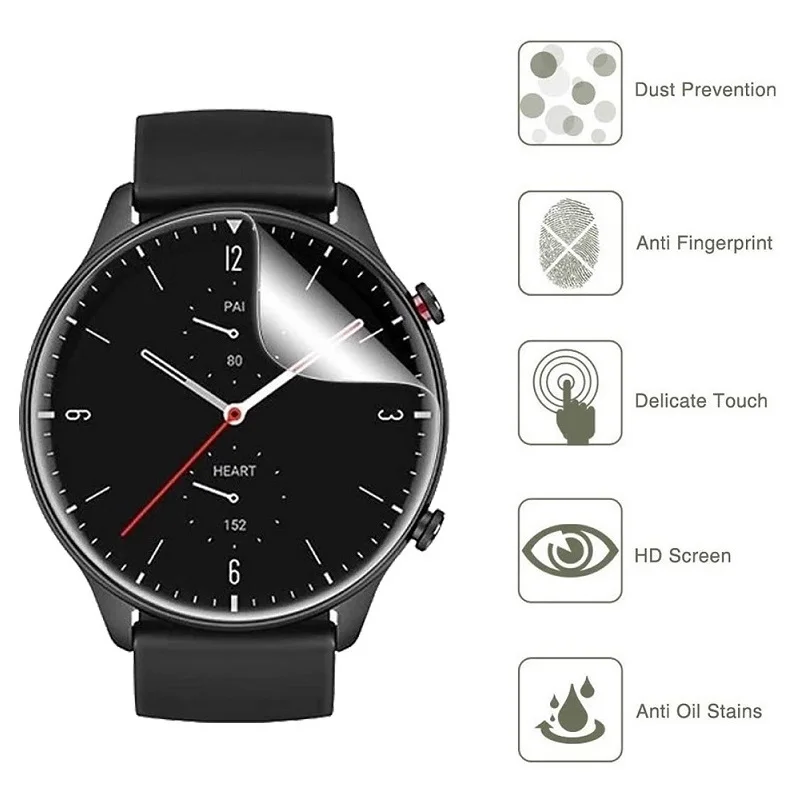Защитная пленка для экрана с полным покрытием Amazfit GTR 2e 2 3 Pro (не стекло) |