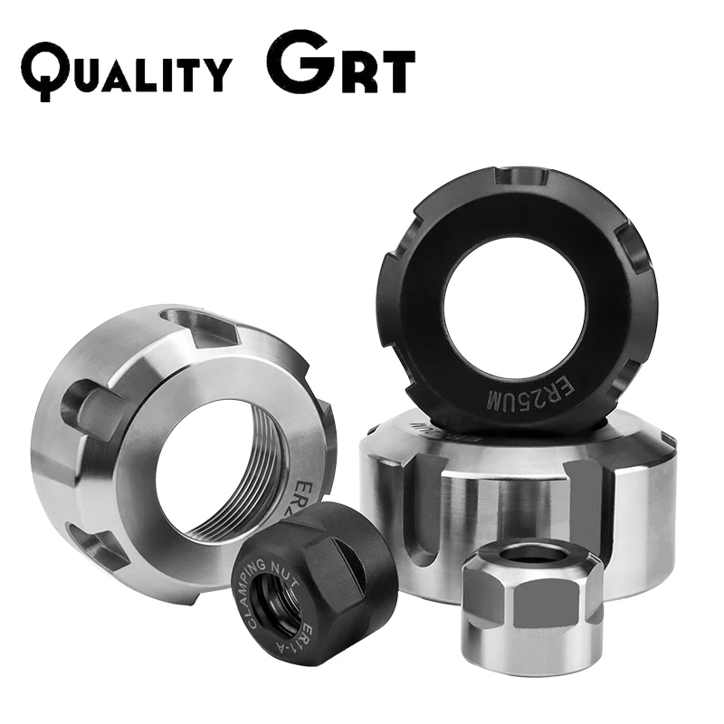 Качественный Qrt Er Spantang Moer ER8/ER11/ER16/ER20 /ER25/ER32/ER40 A/M/um Soort Для Cnc Draaibank Frees Houder|Держатель