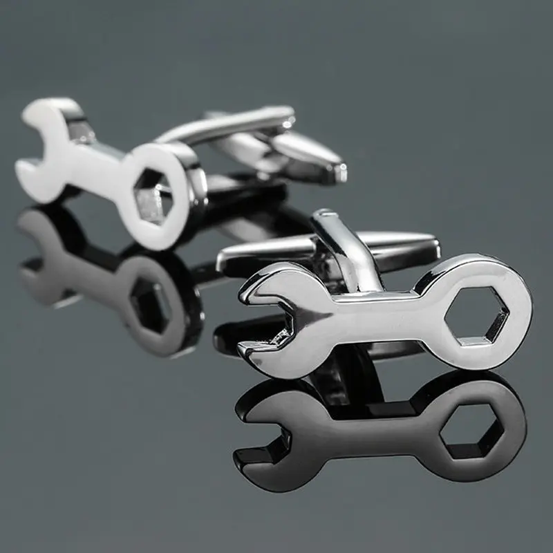 

Высококачественная Мужская запонка для рубашки, модная классическая Ювелирная Серебряная запонка для костюма, инженерная деловая рубашка, значок на булавке в подарок