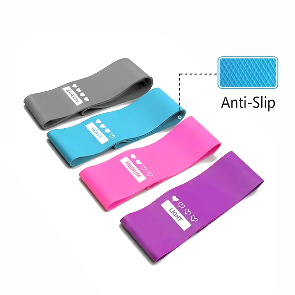 4 шт. эластичные ленты для занятий спортом не скользят|Пояса йоги| |