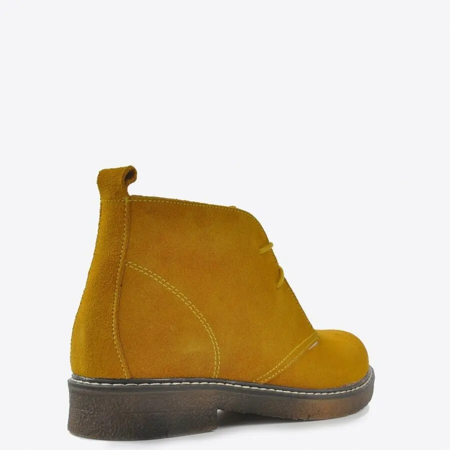 

Women Boots Mink Shoes Women Yellow Nubuck Boots Vzn20-038K