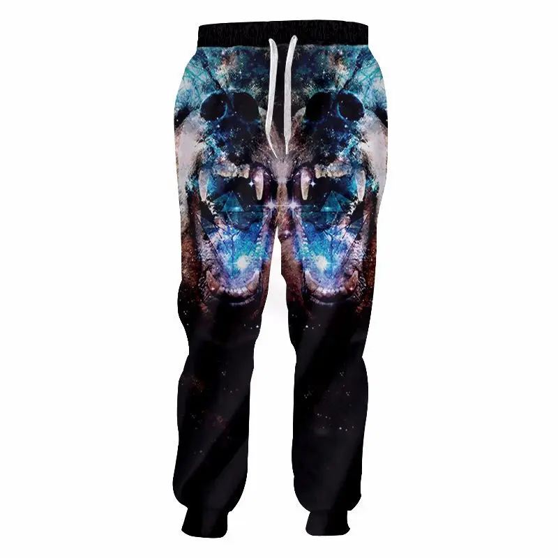 Брюки для бега 3d на заказ мужские и женские спортивные штаны шнурке новинка