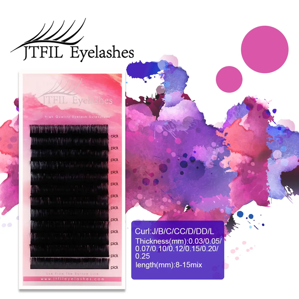 Индивидуальные Maquiagem ресниц для наращивания 12 линий/лоток из шелка косметический