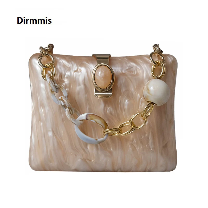 Новые акриловые Модные женские свадебные вечерние сумки мраморные шампанские