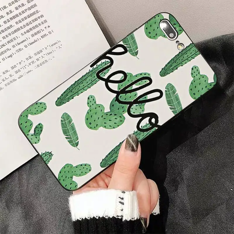 Plant Cactus Phone Case for iphone 13 8 7 6 6S Plus X 5S SE 2020 XR 11 12 pro XS MAX