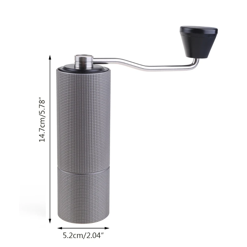 

Chestnut C2 Manual Coffee Grinder Capacity 25g with Stainless Steel Conical Burr Adjustable Setting Double Bearing