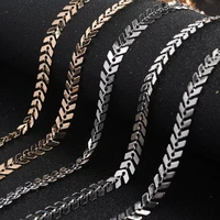 1 meter 6mm necklace bracelet diy fishbone chains for jewelry making supplies airplane shape arrow choker chains