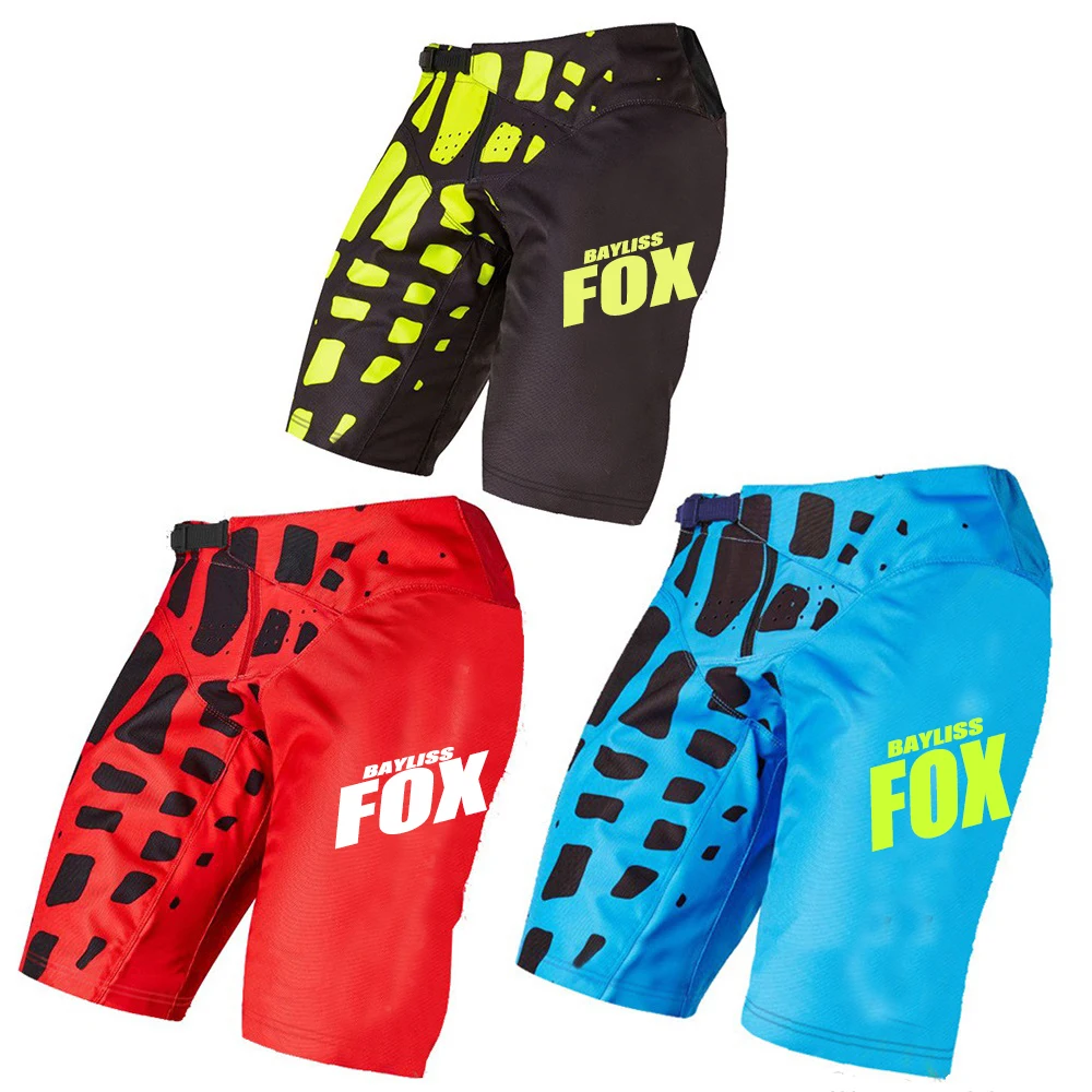 

Шорты Bayliss с леопардовым принтом лисы, велосипедные гоночные, скоростные устойчивые брюки для мотокросса, горный велосипед