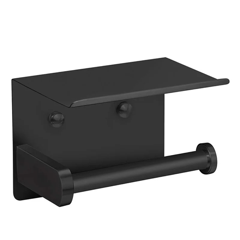 Розница держатель для туалетной бумаги с полкой телефона SUS 304 нержавеющая сталь