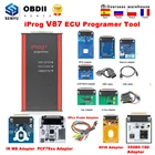 Программатор IPROG Pro V87 для автомобильного радиоприемника, полный комплект, ECU Key программатор Iprog + Eeprom IMMO, подушка безопасности, сброс приборной панели, километр PK DIGIPROG 3 Carprog