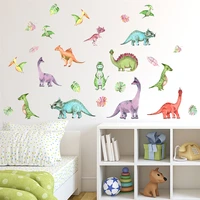 cartoon dinosaur wallpaper kids room decor animals decals for childrens nursery kindergarten school wall sticker decoration