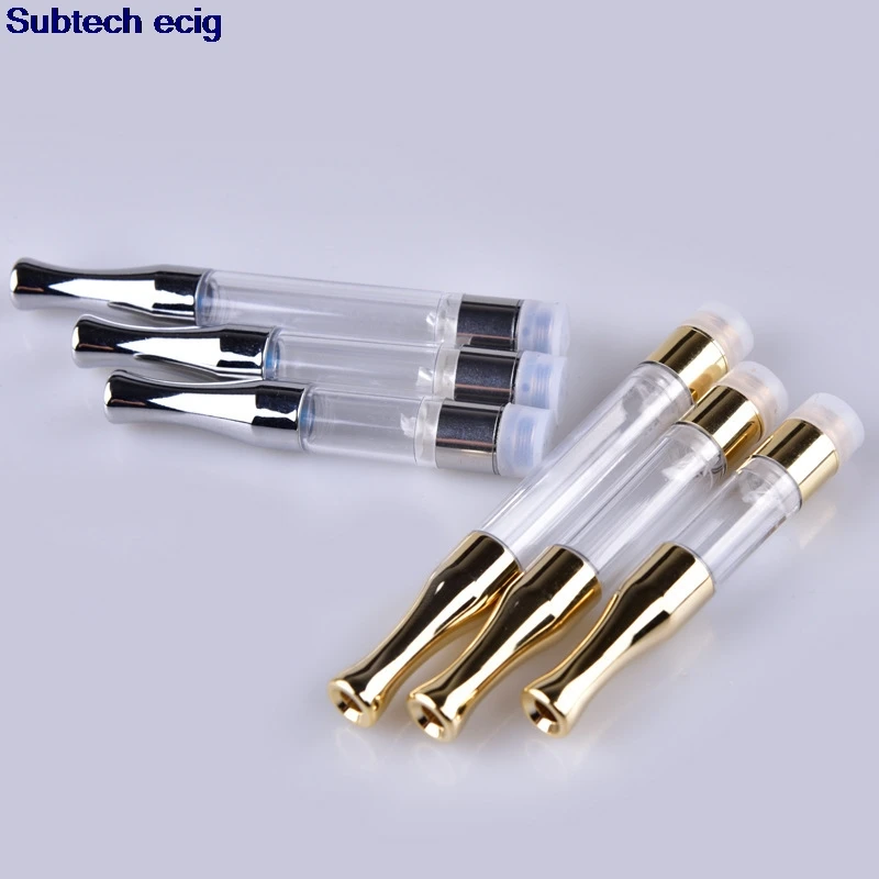 

10pcs G2 BUD Touch 510 Cartridges Tank gold stainless steel drip tips Wax Thick Oil Vaporizer Atomizers CE3 O Pen cigs vape pen