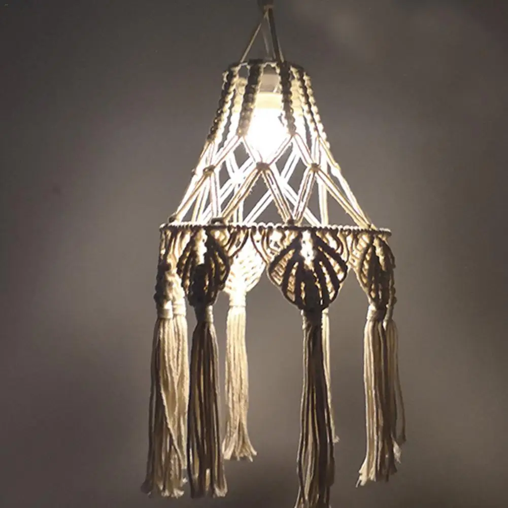 Домашний декор в стиле бохо макраме хлопчатобумажная пряжа ручная работа