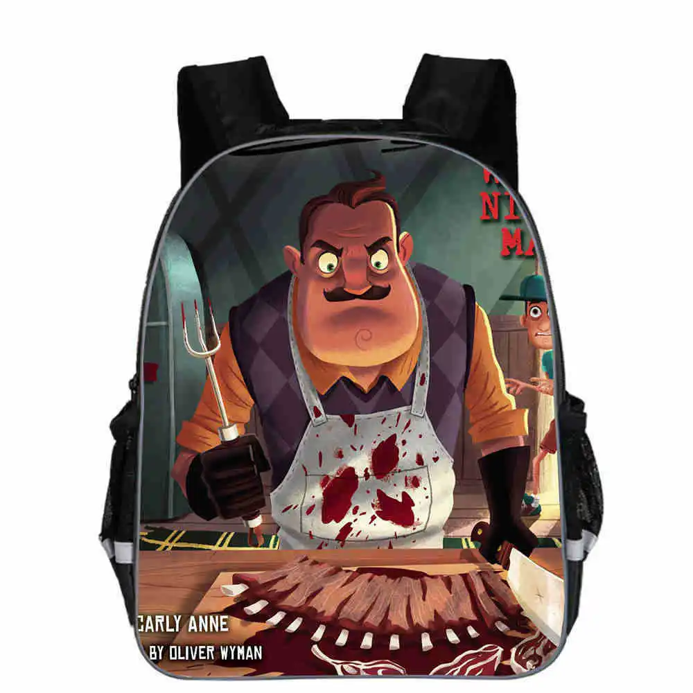 11/16 дюймов Рюкзак Hello Neighbor сумка Детские школьные сумки новая известная служба