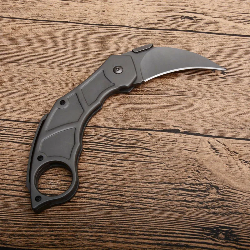 Новый керамбит складное лезвие нож с когтями 440C Лезвие титановым покрытием