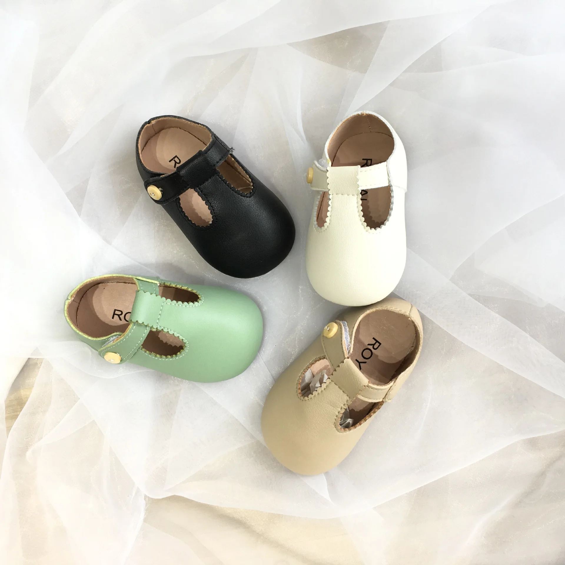 

Spring Autumn New Baby Girl Toddler Shoes Solid Color Pu Leather 1-3 Yeas Oid Girs Princess Shoes Girls Flats