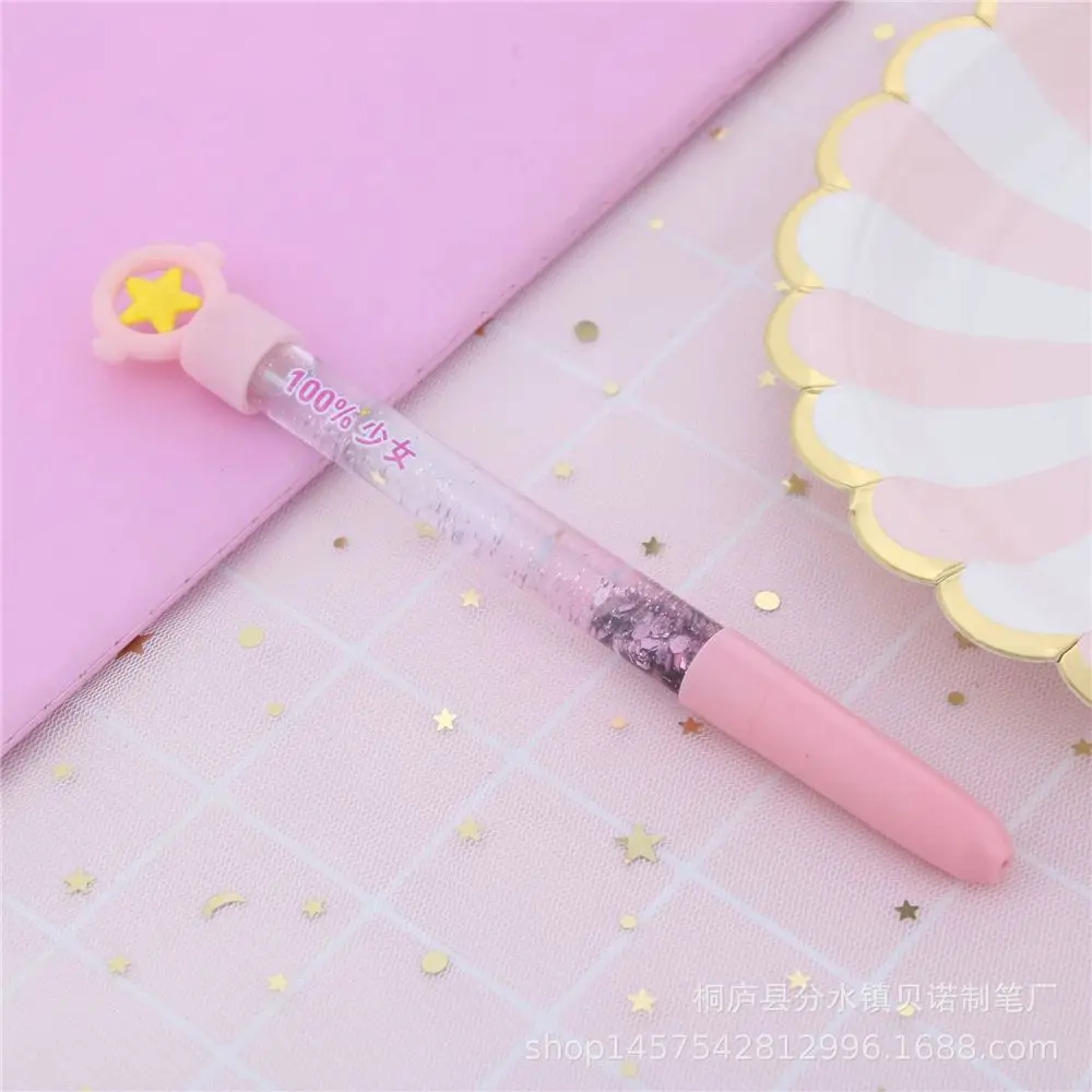 pink Лимит показывает 1 шт. 0,5 мм Kawaii, милые канцелярские принадлежности Единорог зыбучие пески гелевая ручка подпись ручка школьные офисные принадлежности подарок для ребенка подарок - Цвет: pink