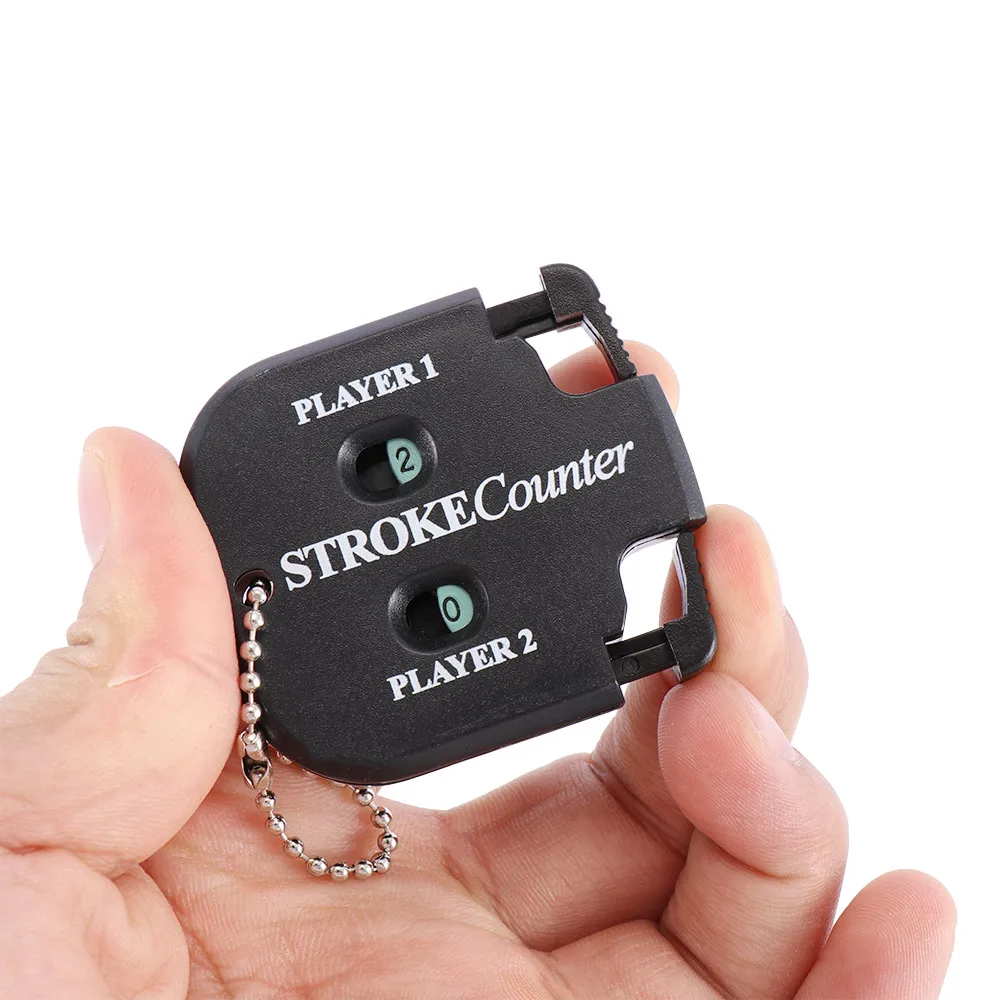 

Mini Handy Golf Shot Count Stroke Putt Score Counter Two Digits Scoring Keeper With Key Chain Golf Training Aid Golf Accessories