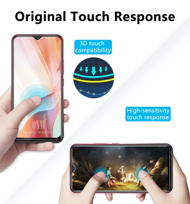 Закаленное стекло для vivo Y11 2019 Защитное экрана 2.5D 9H Премиум защитная