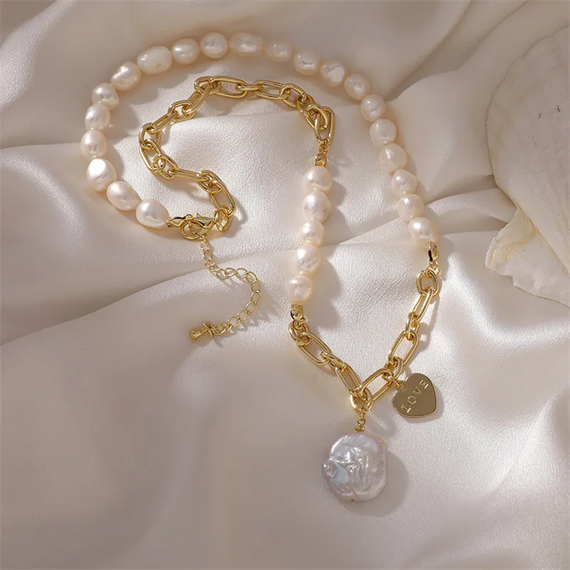 Ожерелье женское с натуральным жемчугом в европейском и американском стиле 2021 -