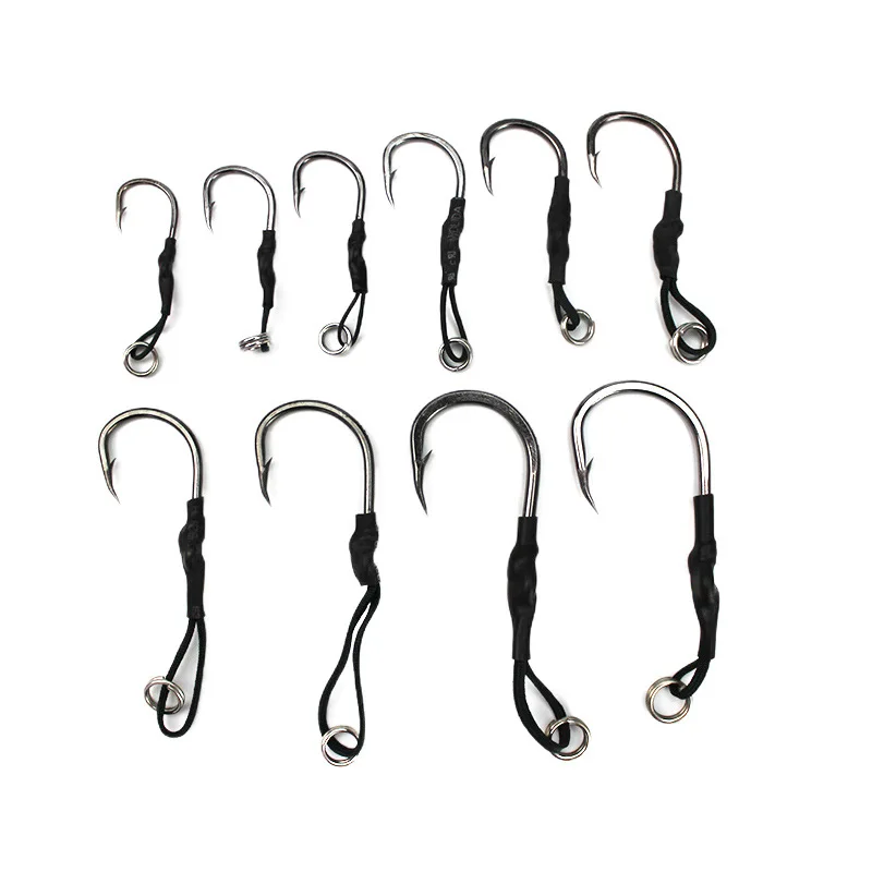 

10 шт., рыболовные крючки из высокоуглеродистой стали, 1/0-10/0