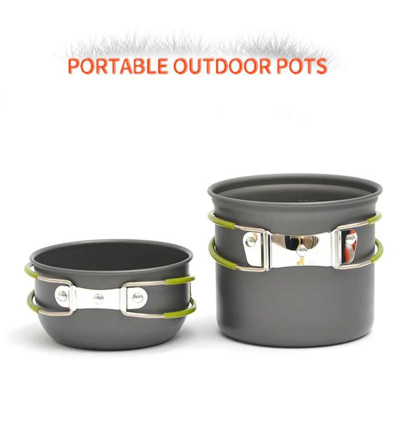 

2 шт./компл. столовая посуда для кемпинга, набор для готовки на природе, посуда для кемпинга, дорожная посуда, набор для пикника, походная кухо...