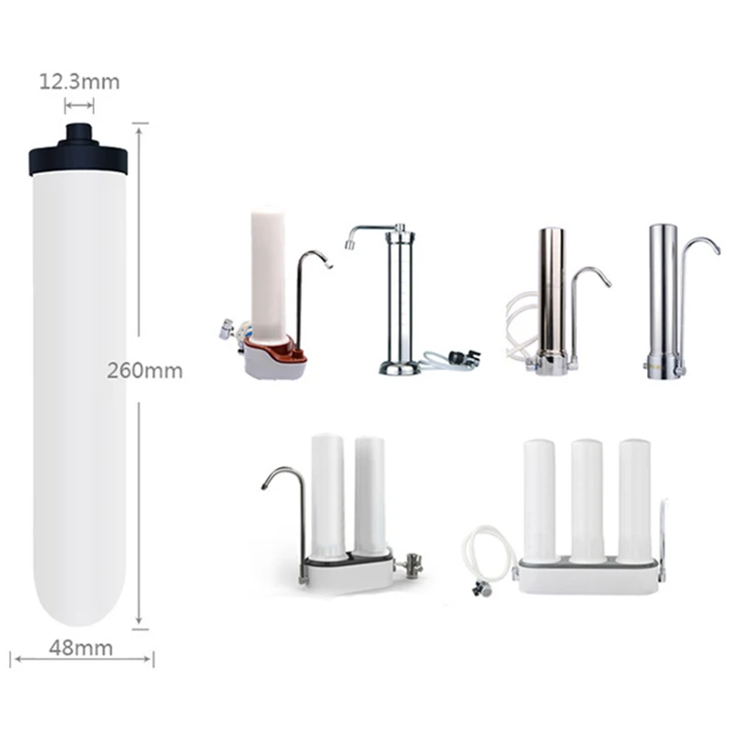 Ceramic Filter for Water Diatom Mud Composite Particle Activated Carbon to Remove Sediment Impurities | Бытовая техника