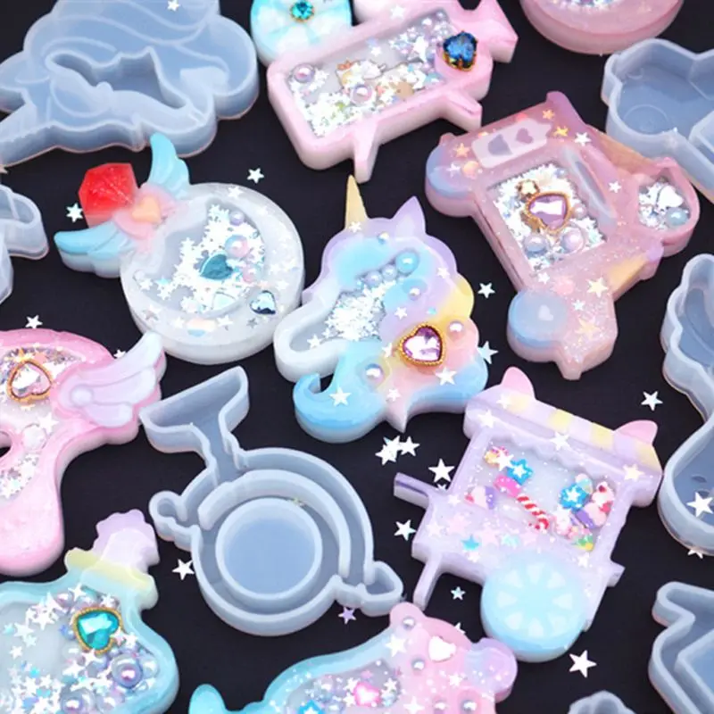 

Силиконовая форма для изготовления украшений «сделай сам», подвеска в виде зыбучего песка, мороженого, смолы