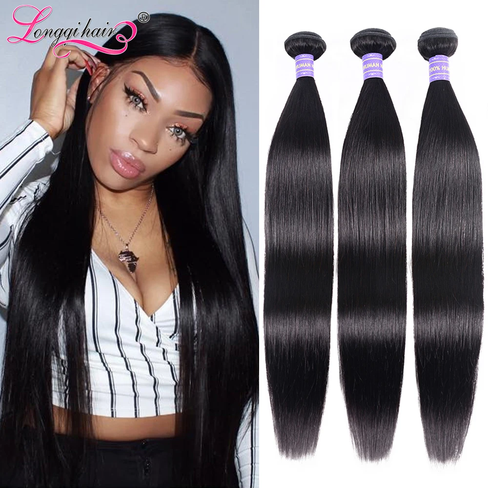 Прямые волосы 3 дюйма 4 пряди человеческие Remy для наращивания натуральные