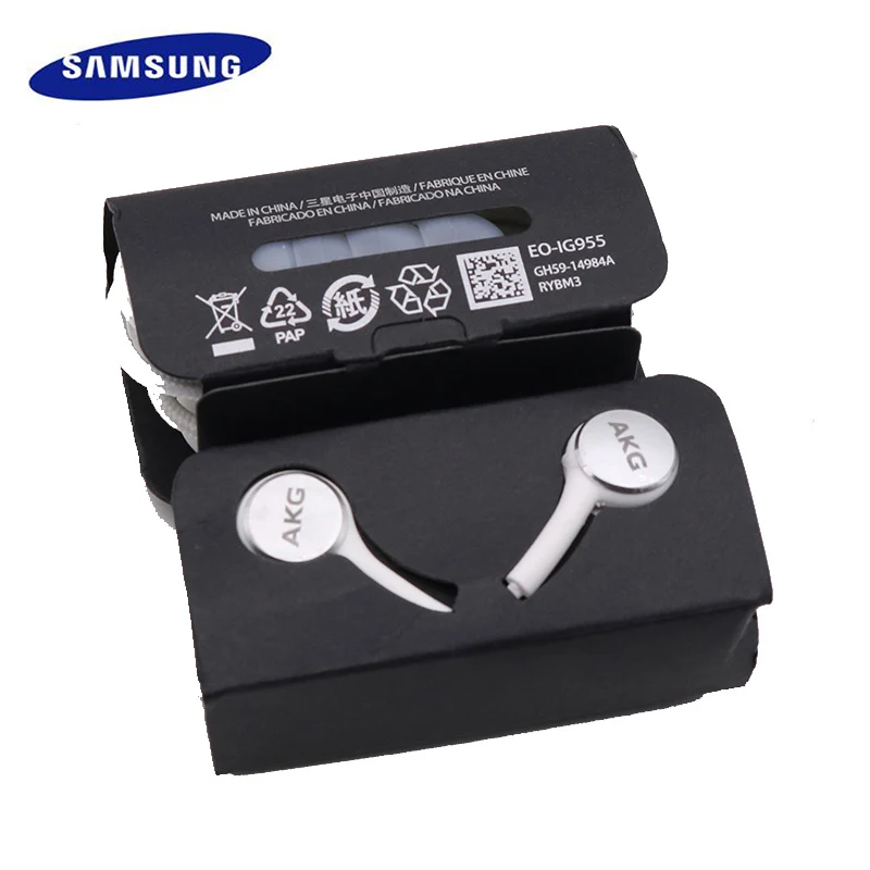 

Samsung AKG Earphones EO IG955 3.5mm In-ear Wired Mic Volume Control Headset for Samsung Galaxy S10 S9 S8 S7 huawei Smartphone