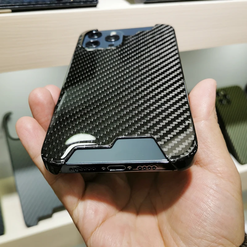Чехол из углеродного волокна для iPhone 12mini 12 Pro Max ультратонкий ультралегкий