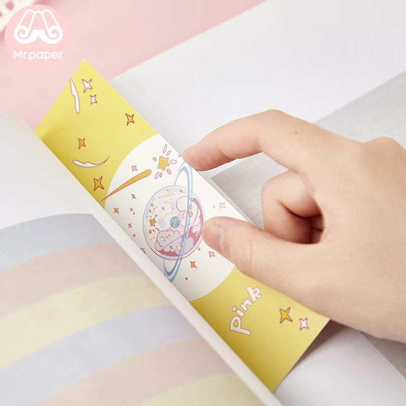 Mr paper 30 шт./кор. розовый Go Kawaii Мультфильм микро Лето закладки для новизны книга