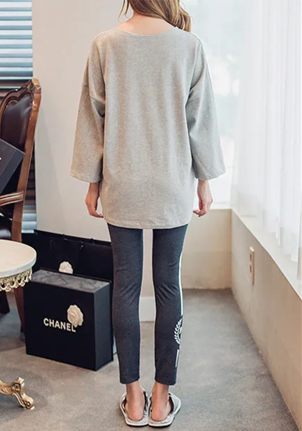 Модная женская Милая повседневная одежда индивидуальная пижама с длинными