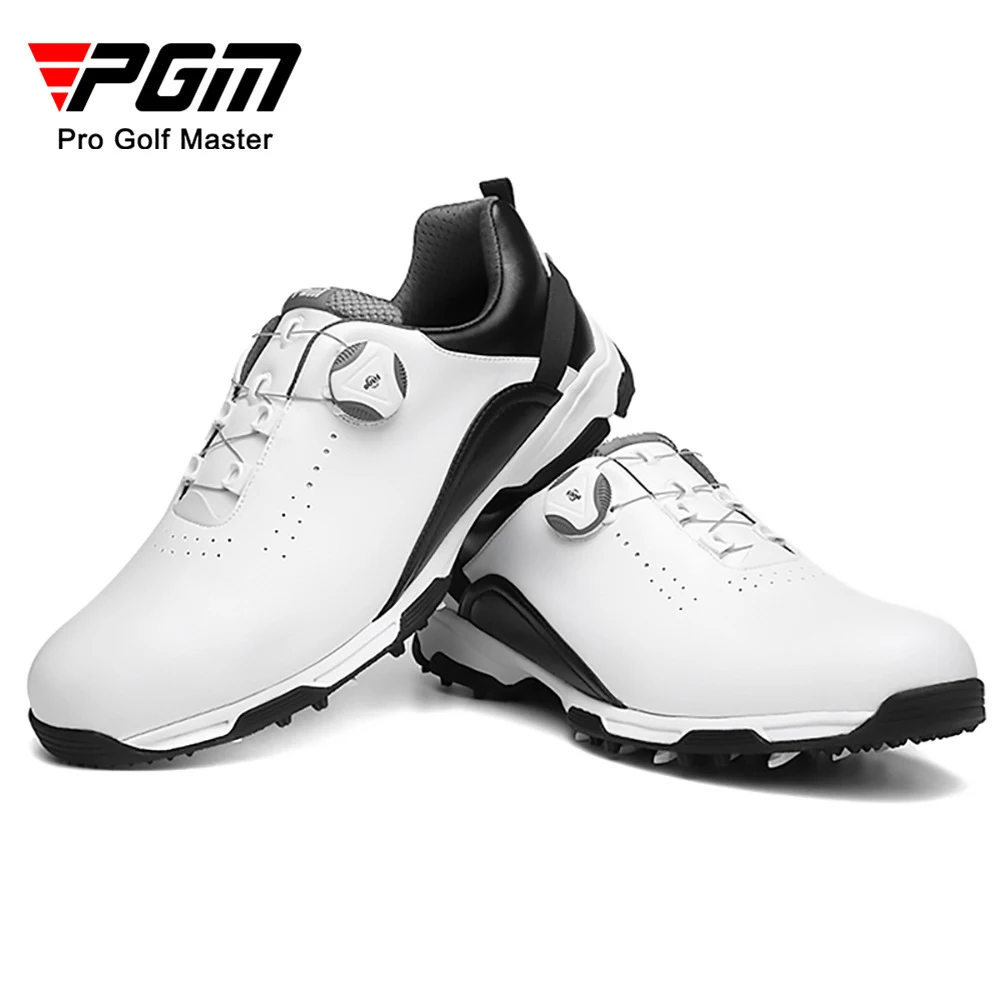 2022 New PGM Golf Shoes Men's Waterproof Breathable Sports Shoes Male Rotating Shoelaces Sports Sneakers Non-slip Trainers XZ143
