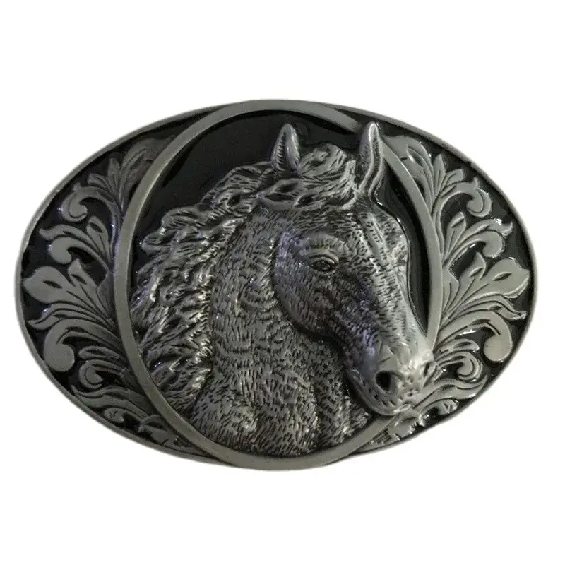 

Пряжка для ремня в ковбойском стиле с овальной металлической пряжкой, 4 см