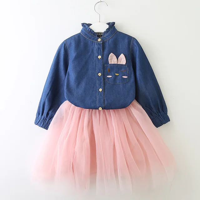 az1778 pink Bear leader/платье для девочек; новое модное летнее платье; платье-пачка с милым рисунком для девочек 2-6 лет - Цвет: az1778 pink