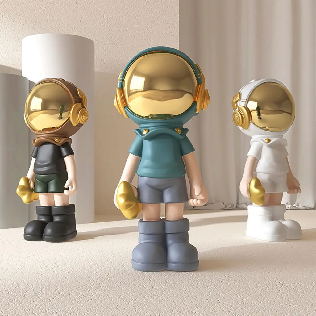 

Modern Home Astronaut Figurine Sculpture Statue Living Room Decorative Large Arts Crafts Statue Modern Nordic Style Decor