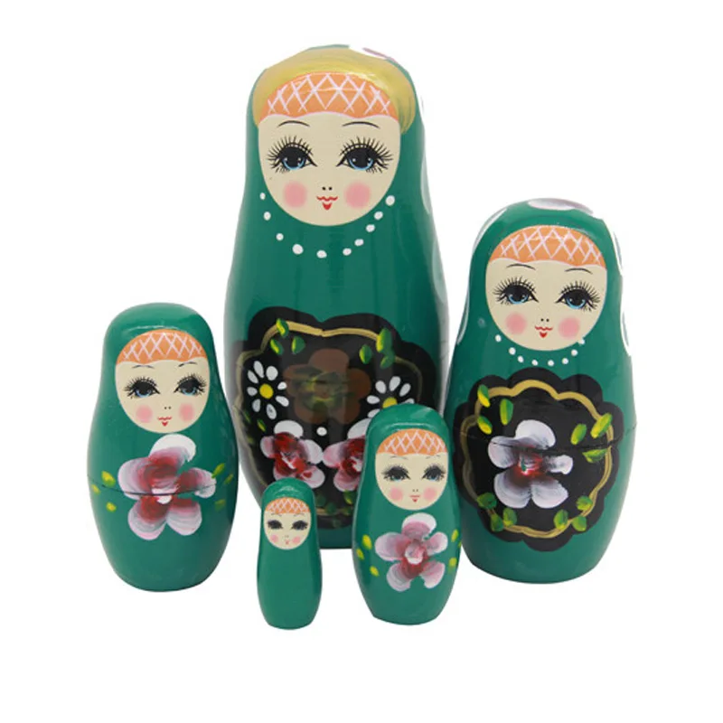 5 шт./компл. деревянная Русская Матрешка куклы для девочек/клоун глазурь игрушки