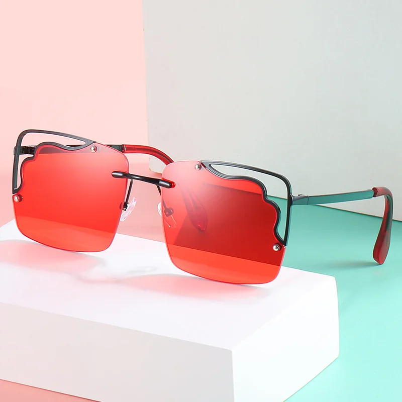 Новинка 2021 индивидуальные очки с отверстиями Квадратные Солнцезащитные модные