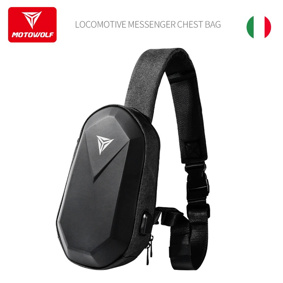 

MOTOWOLF Universal Motorcycle/Electric-bike/Scooter chest bag Messenger bag Riding Chargeable Storage waist bag Riding equipment