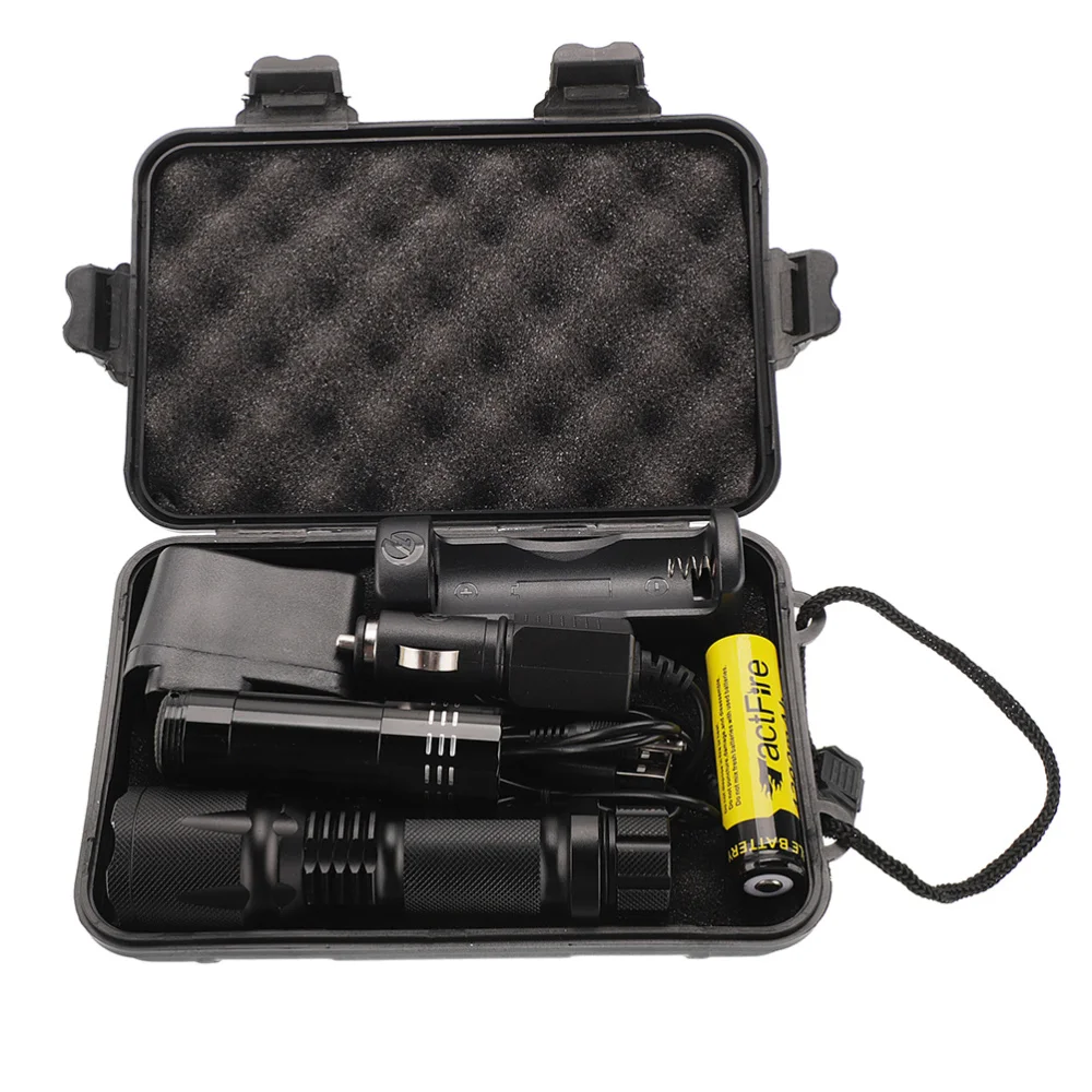 

1 Set Flashlight Ultra Bright Durable Zooming Torch LED Light Flashlight for Hiking Outdoor Camping Travel