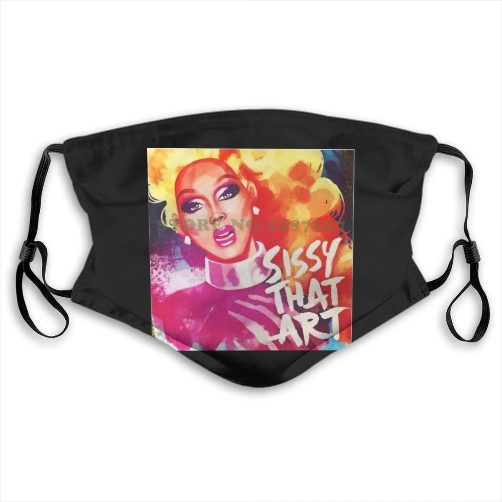 Сиси что Ru Paul Драг рейсинг искусство Топ Kawaii женские моющиеся Diy Прохладный маски