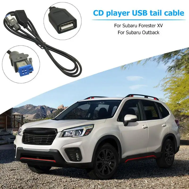 VODOOL USB Женский к AUX-In 4Pin автомобильный разъем аудио кабель адаптер для Subaru Forester XV MP3