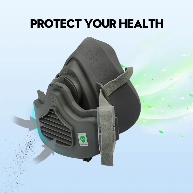 

Half Face Chemical Respirator Gas Mask Protection Safety Face Mask Dustproof Painting Spraying Facepiece Respirator Filter