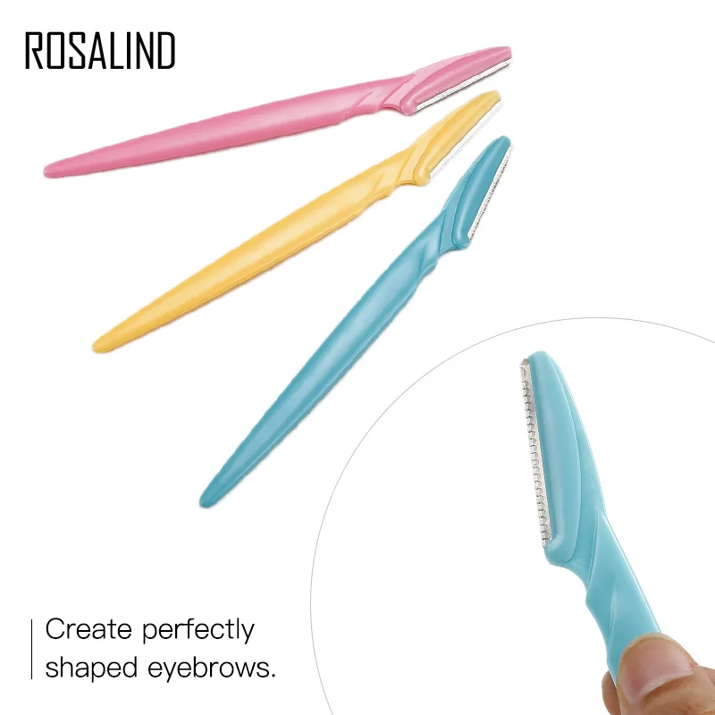 ROSALIND 3 шт. триммер для бровей Бритва портативные лезвия лезвие бритвы Набор