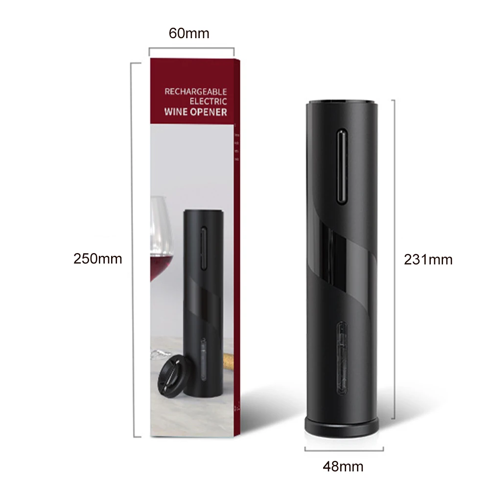 

Automatic Corkscrew Bottle Opener Foil Cutter Electric Red Wine Stopper Opener Household Kitchen Gadgets 48x231mm