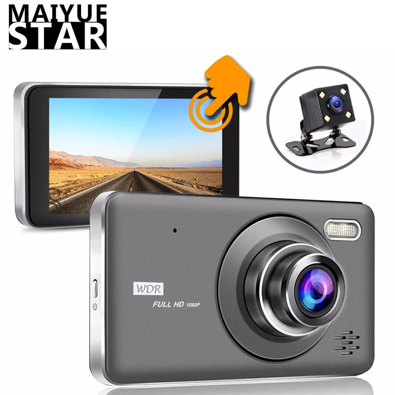 Автомобильный видеорегистратор Mai Yue Star 4 0 дюйма full HD 1080P IPS сенсорная камера с
