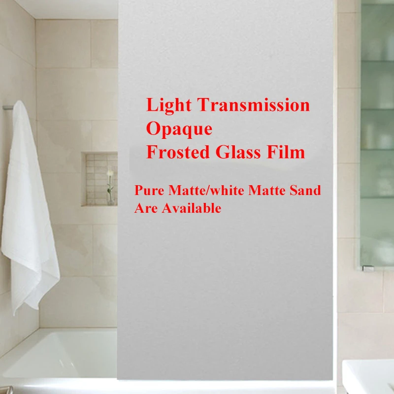 

30/40/50 X 200 см, матовая морозостойкая стеклянная пленка наклейка для спальни ванной туалета, кухни без клея конфиденциальная наклейка украшен...