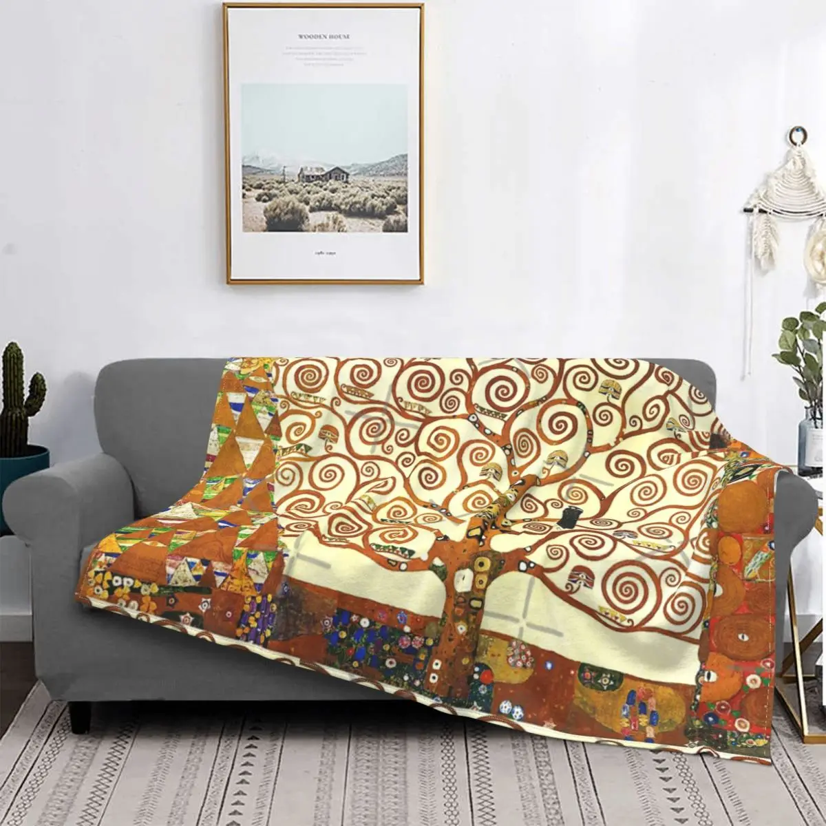 

Manta Hd The Tree Of Life 1905 de Gustav Klimt, colcha para cama